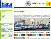 Tablet Screenshot of benz-elektrotechnik.de